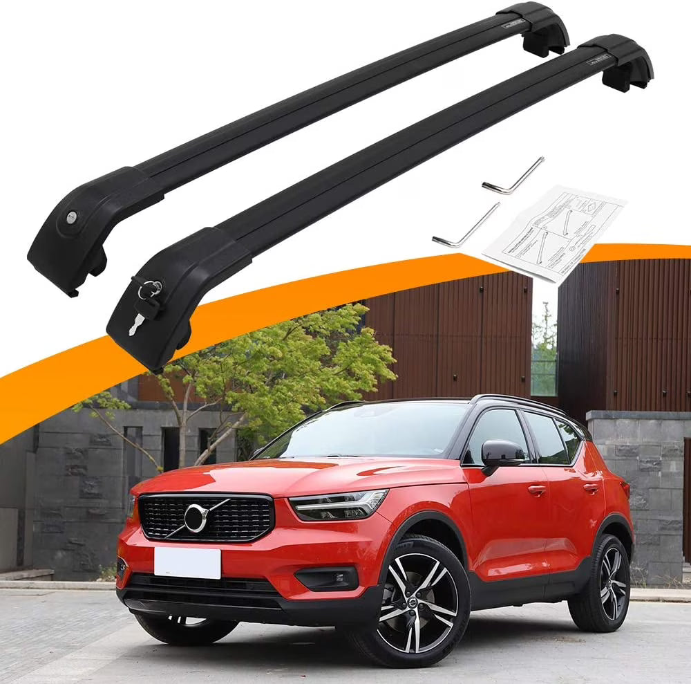 Black Adjustable Roof Rack Luggage Holder E706