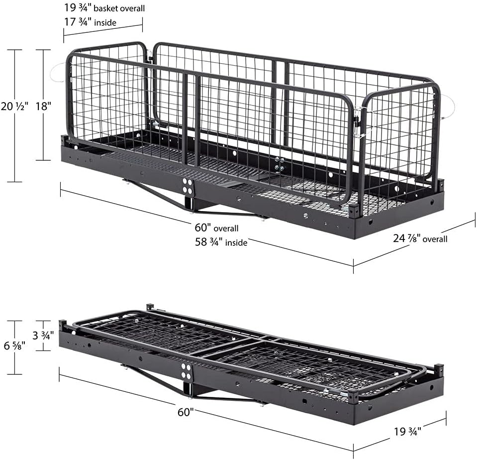 Steel Cargo Carrier with Folding Sides Q96466