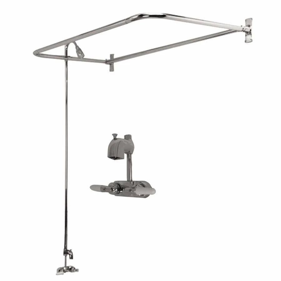 Polished Chrome Rectangular Shower Unit N581848