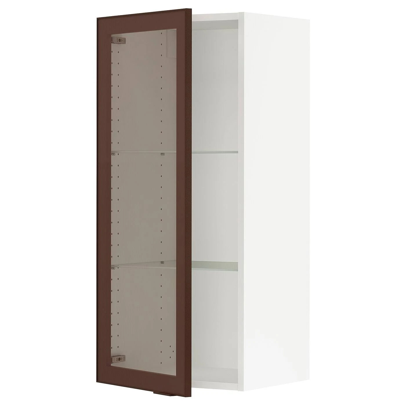 White Wall Cabinet with Glass Door S3587