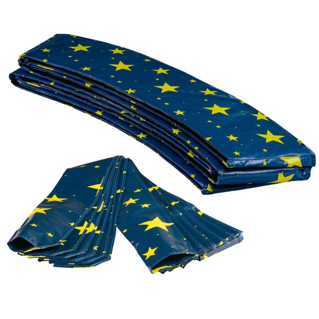 Starry Night 9& Round Trampoline Safety Pad with 8-Pole Sleeve Protectors N6377