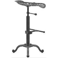 Rustic Industrial Farmhouse Tractor Seat Counter Height Adjustable Bar Stool Cast Iron Swivel Stool Industrial Bar Chair H3168