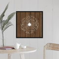 Brown Wood II Black Float Frame Canvas Art - 24 x 24 C13706