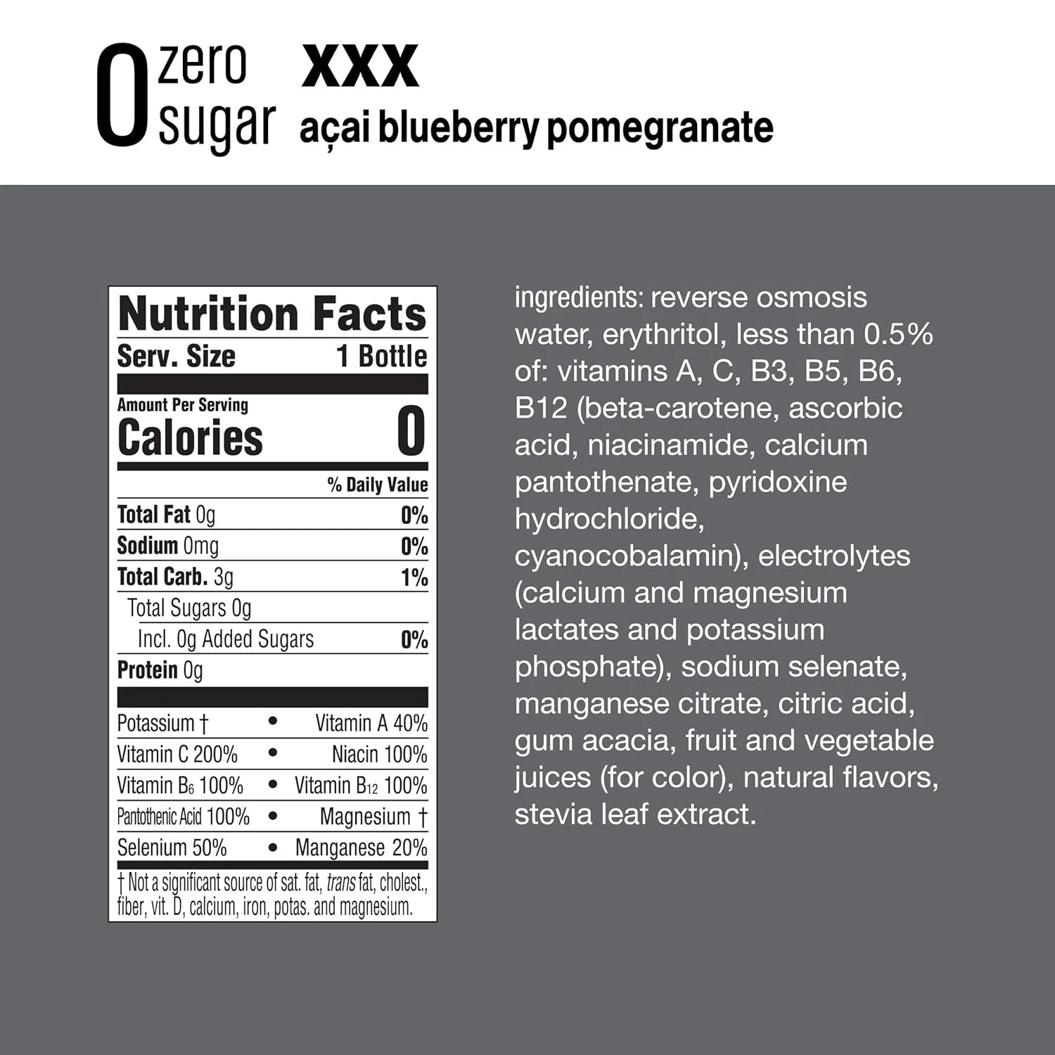 24 Pack Electrolyte Enhanced Water Drink, 16.9 fl oz K65488