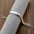 18K Gold Plated Stainless Steel 316L Men's Bracelet Y7176