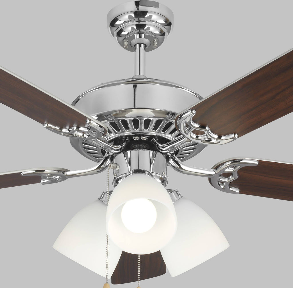Chrome LED Ceiling Fan T6891
