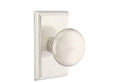 Polished Nickel Passage Set with Rectangular Rosette G7764