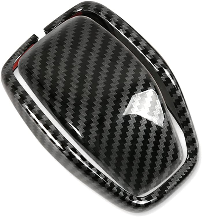 Carbon Fiber Auto Gear Shift Knob Cover Sticker Trim G21068