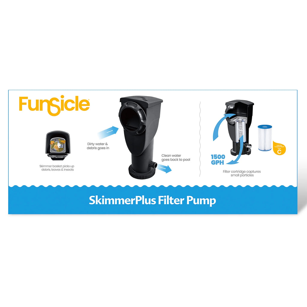 1500 Gallon Above Ground Swimming Pool Filter Pump N870626
