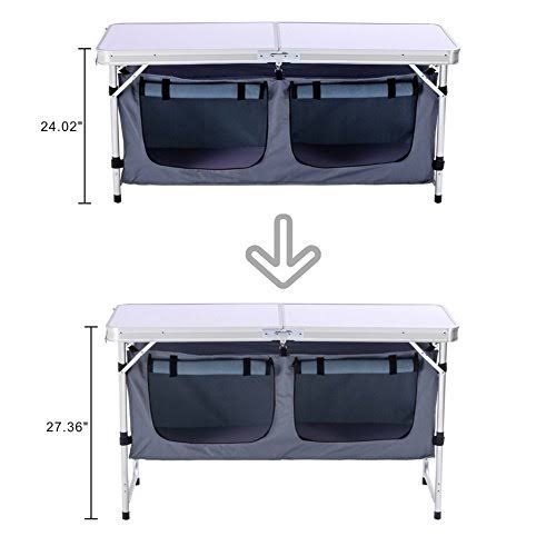 Camping Table with Adjustable Legs Z877220