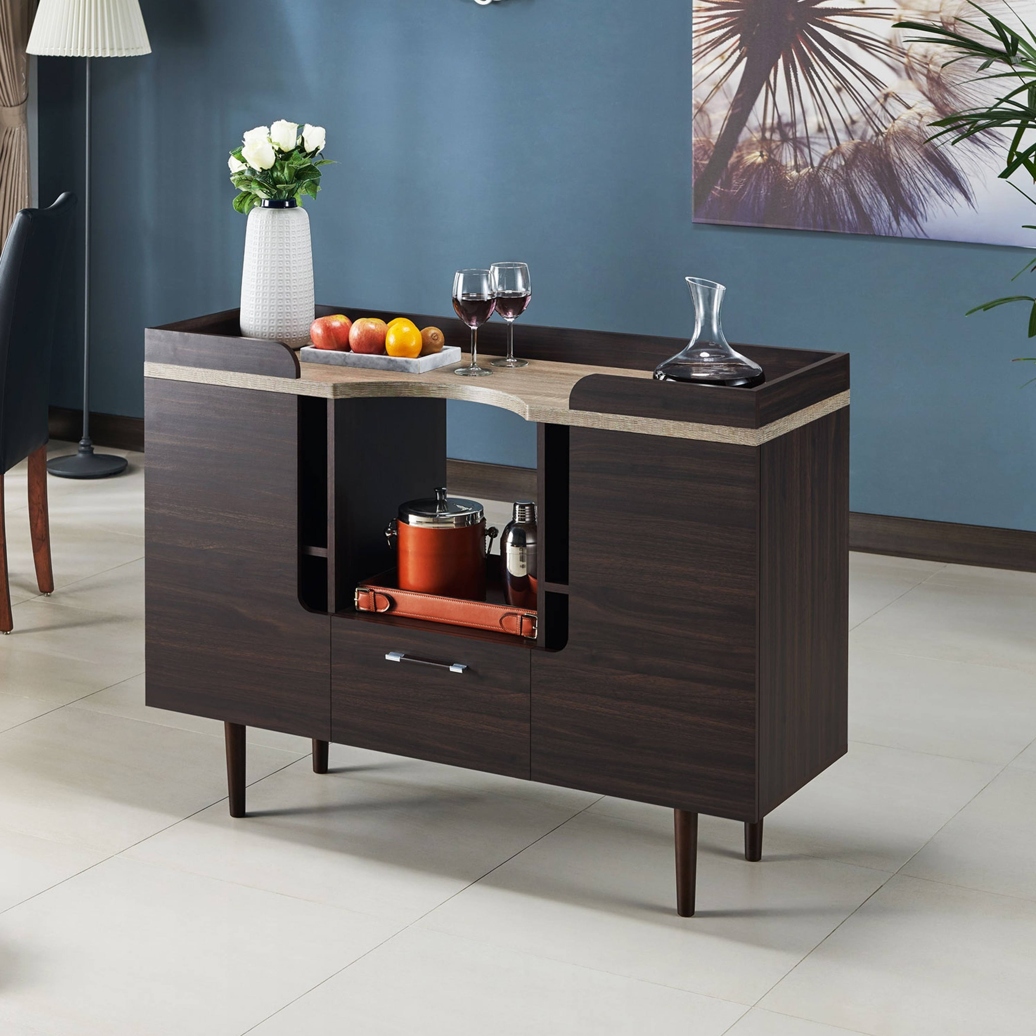 Mid-Century Modern Wenge Buffet Server, Brown J903