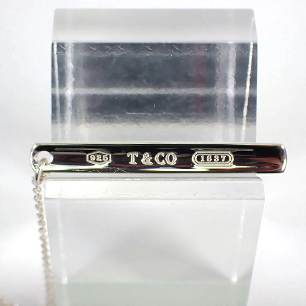 925 Silver Bar Pendant Necklace R848263