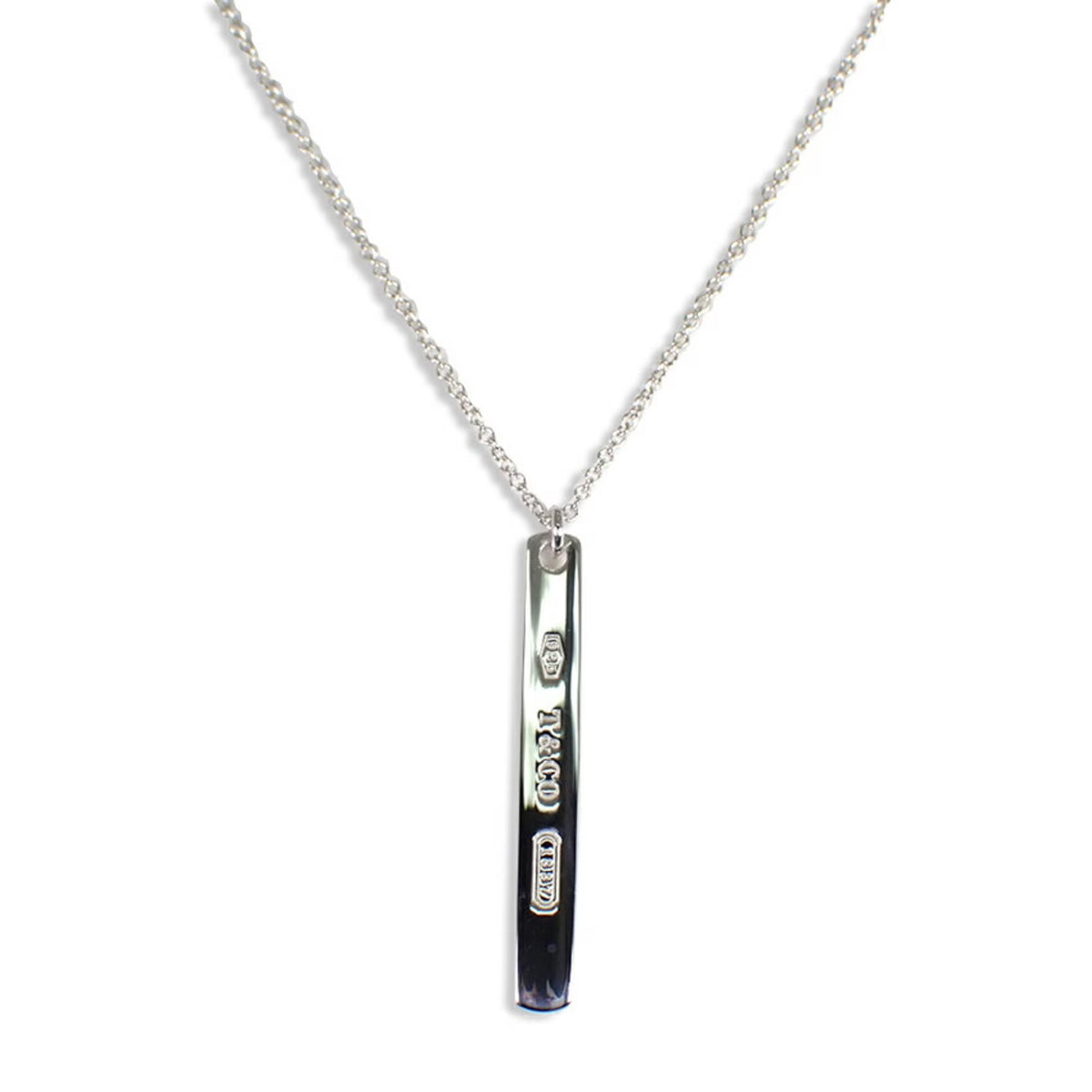 925 Silver Bar Pendant Necklace R848263