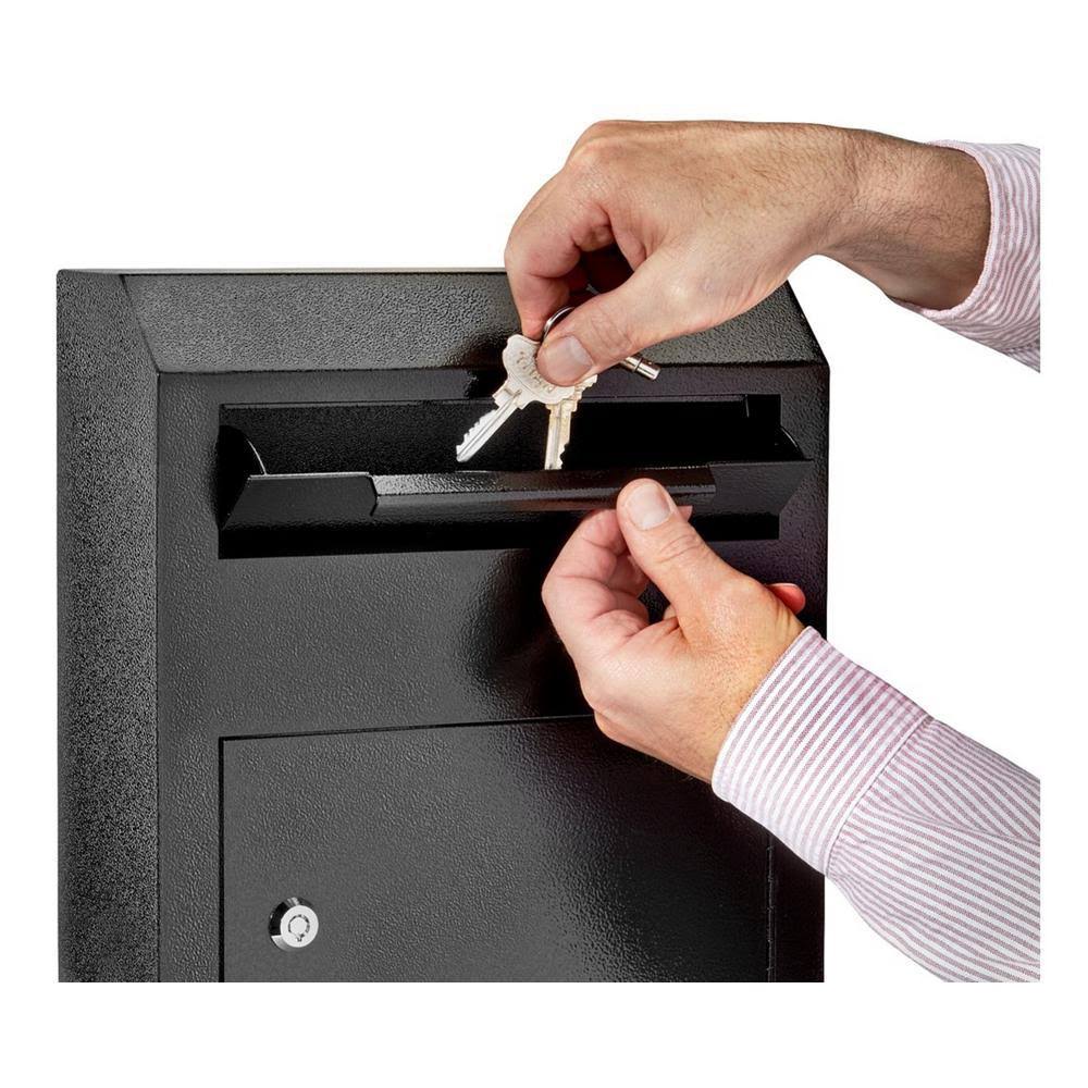 Black Heavy-Duty Secured Drop Box H136395