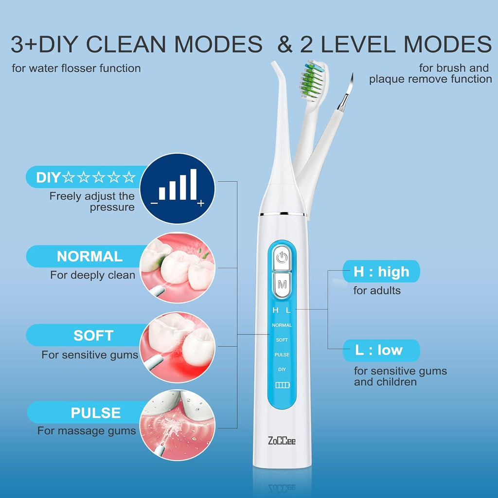 3in1 Plaque Remover and Electric Toothbrush Combo, Pack of 2 H488