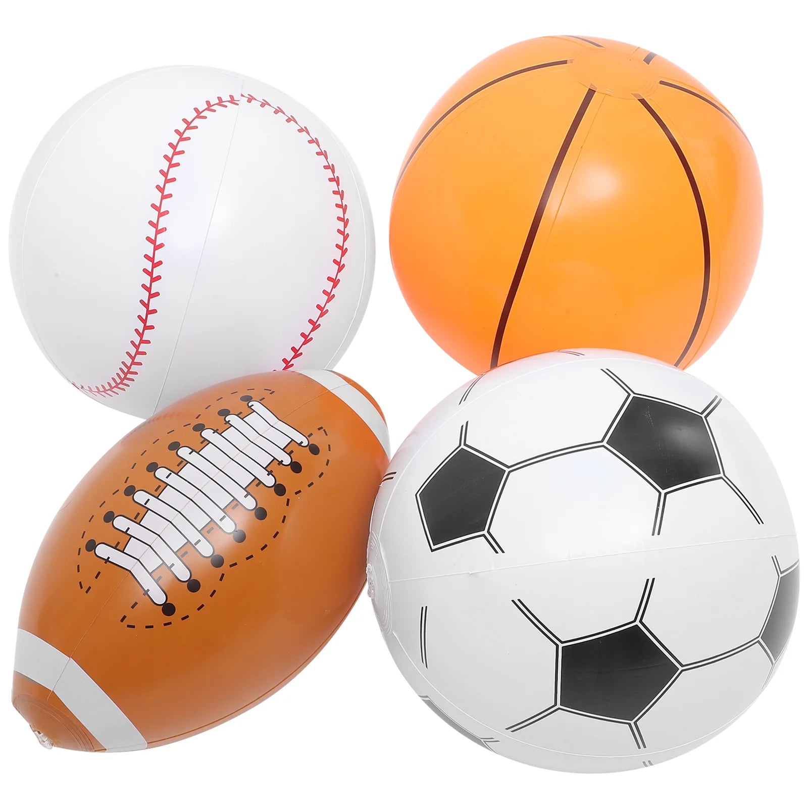 Inflatable Beach Ball Set of 4 I3728