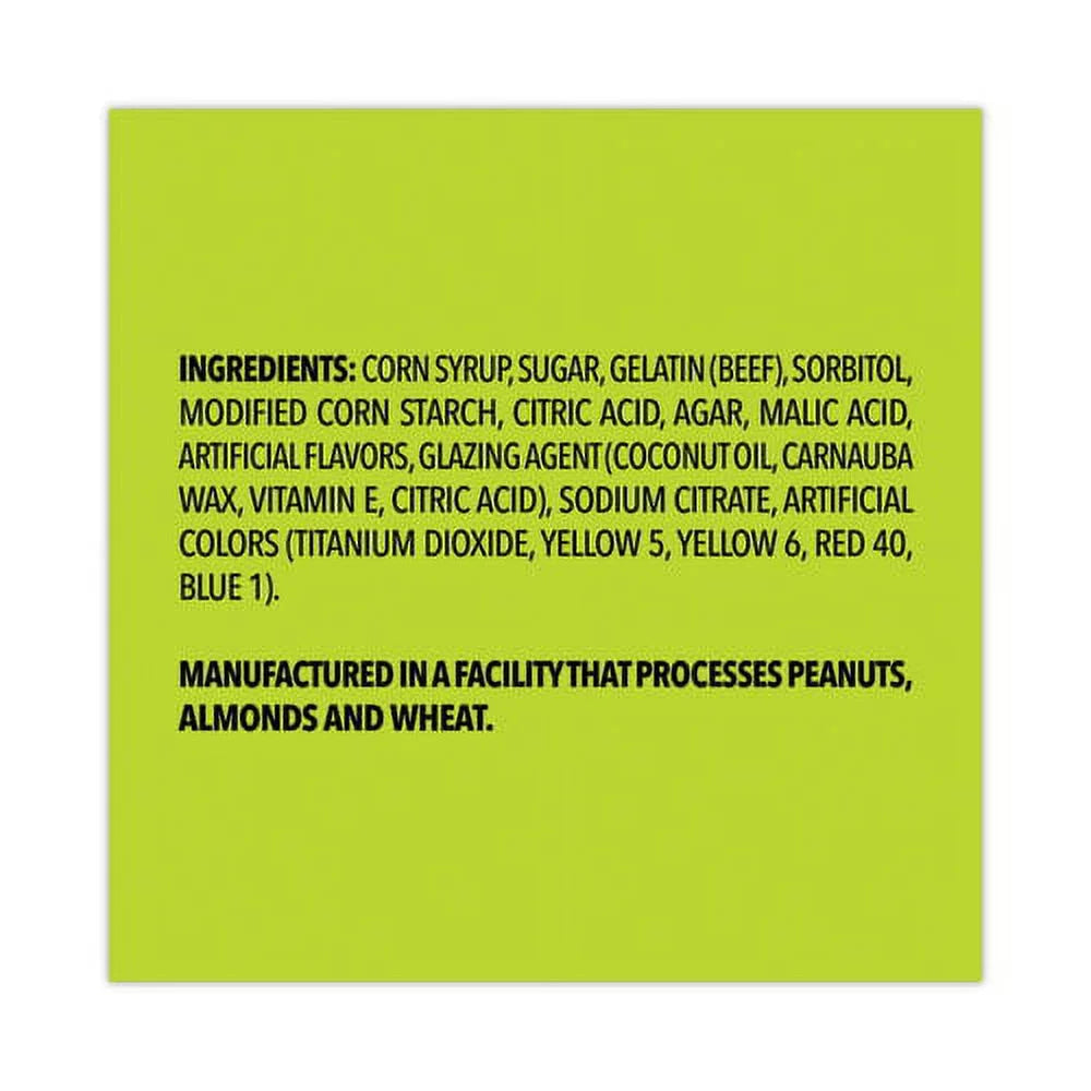 Giant Krabby Patties Gummy Candy, 0.63 oz Pack, 36/Carton H758