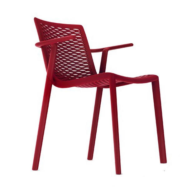 Red Armchair (Set of 2) D25387