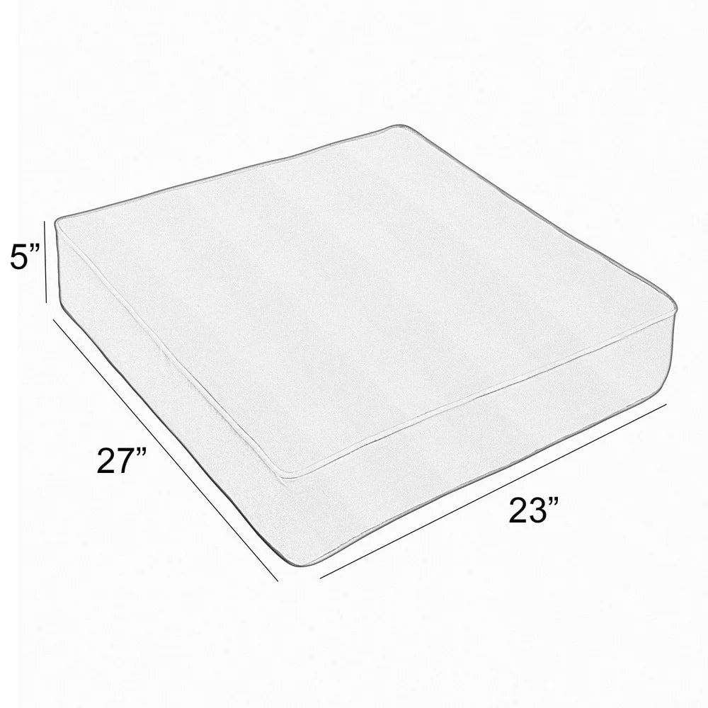 Melon Corded Indoor Outdoor Deep Seating Chair Cushion 23.5 in w x 23 in d J768