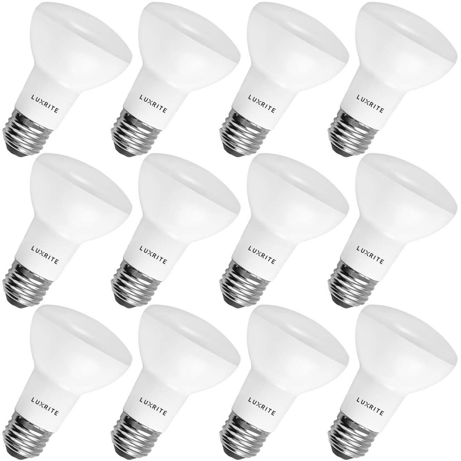 BR20 LED Bulb 6.5W 460Lm 3000K Dimmable Flood Light E26 Base (12 Pack) G782