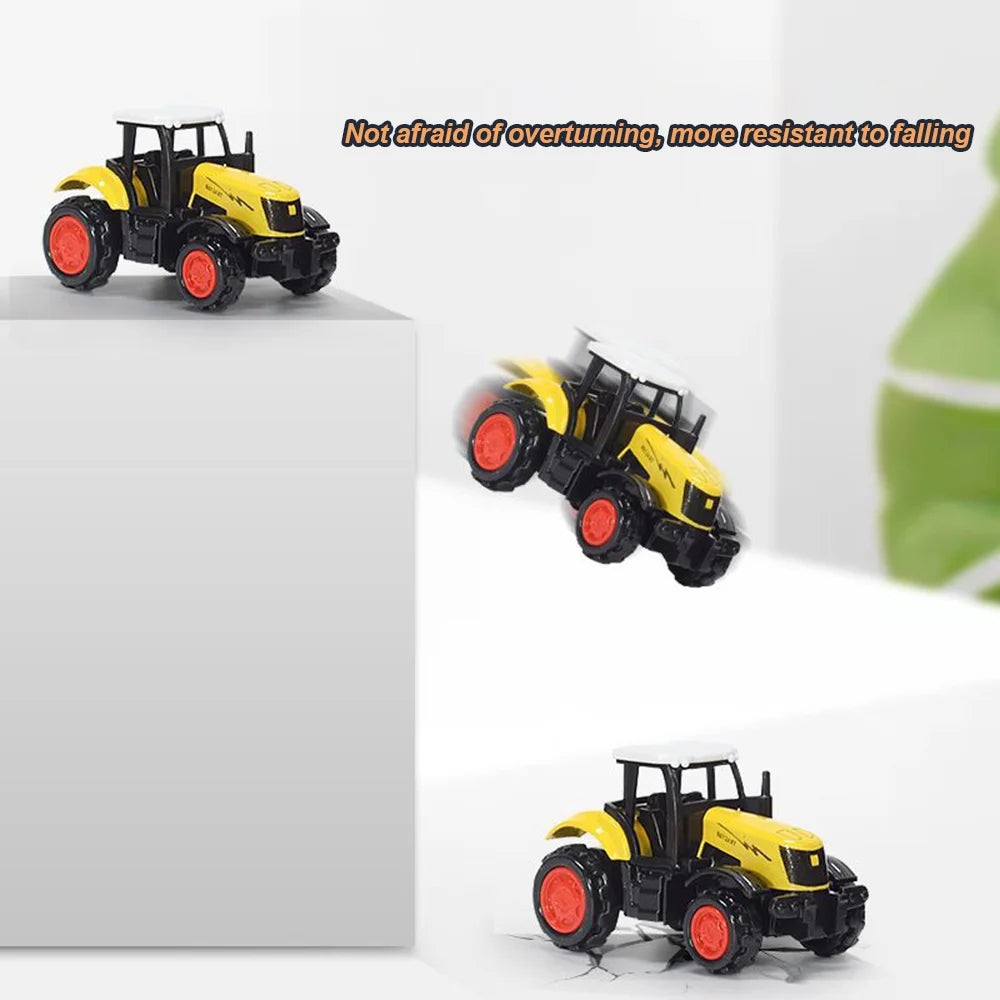 1:64 3PCS Die-Cast Metal Farm Tractors Truck and Trailers Set Toy G58919