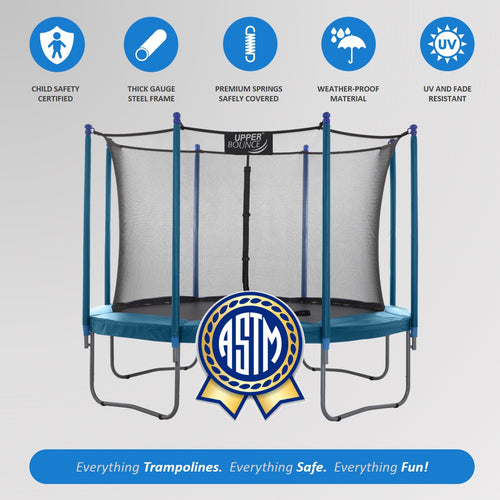 10 FT Round Trampoline with Safety Enclosure System K164