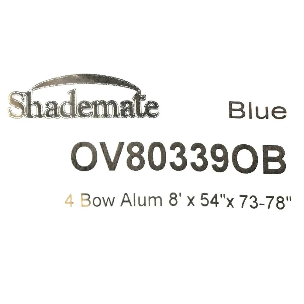 Blue 4 Bow Poly Boat Bimini Top N61336