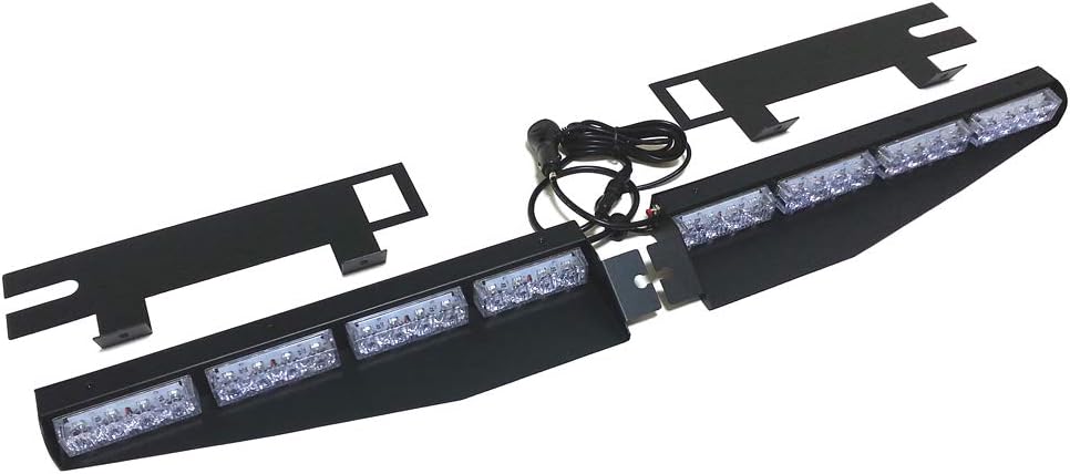 2-16 LED 32 Watt Red/Blue Emergency Beacon Light Bar Pack of 2 K82522