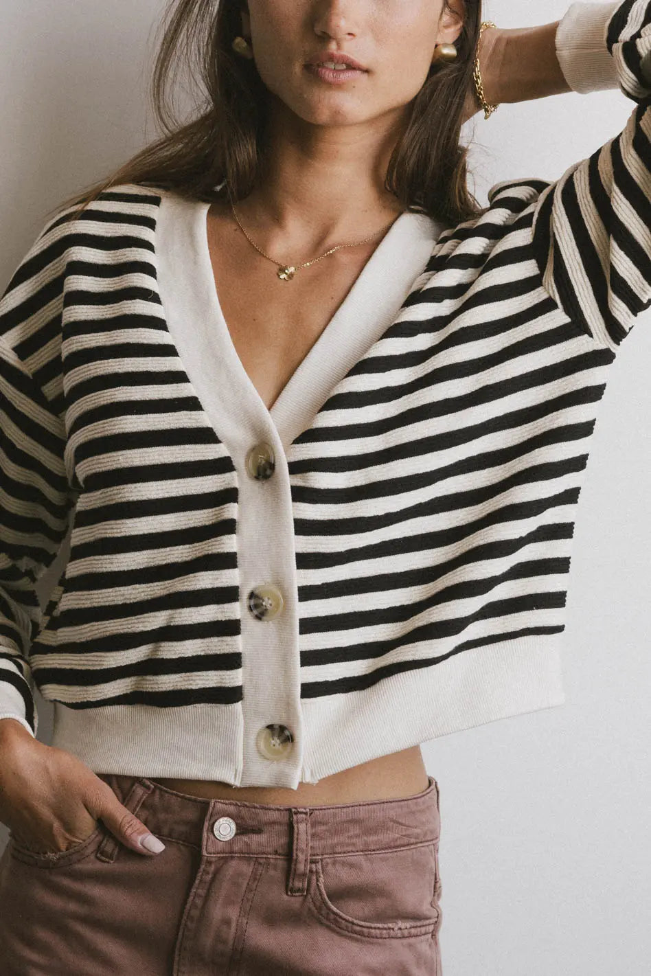Striped Cardigan K725345