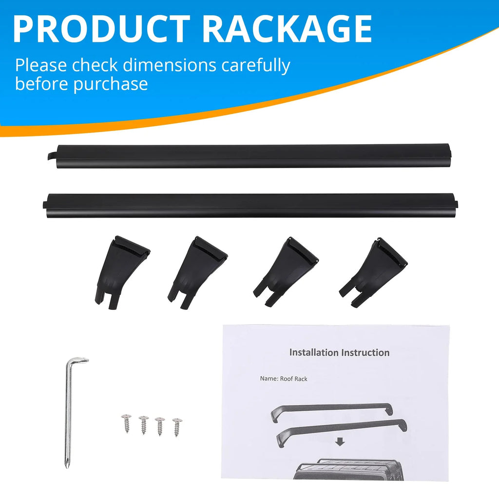 Heavy Duty Steel Roof Rack Cross Bar for Jeep Wrangler JK JL Unlimited B1402