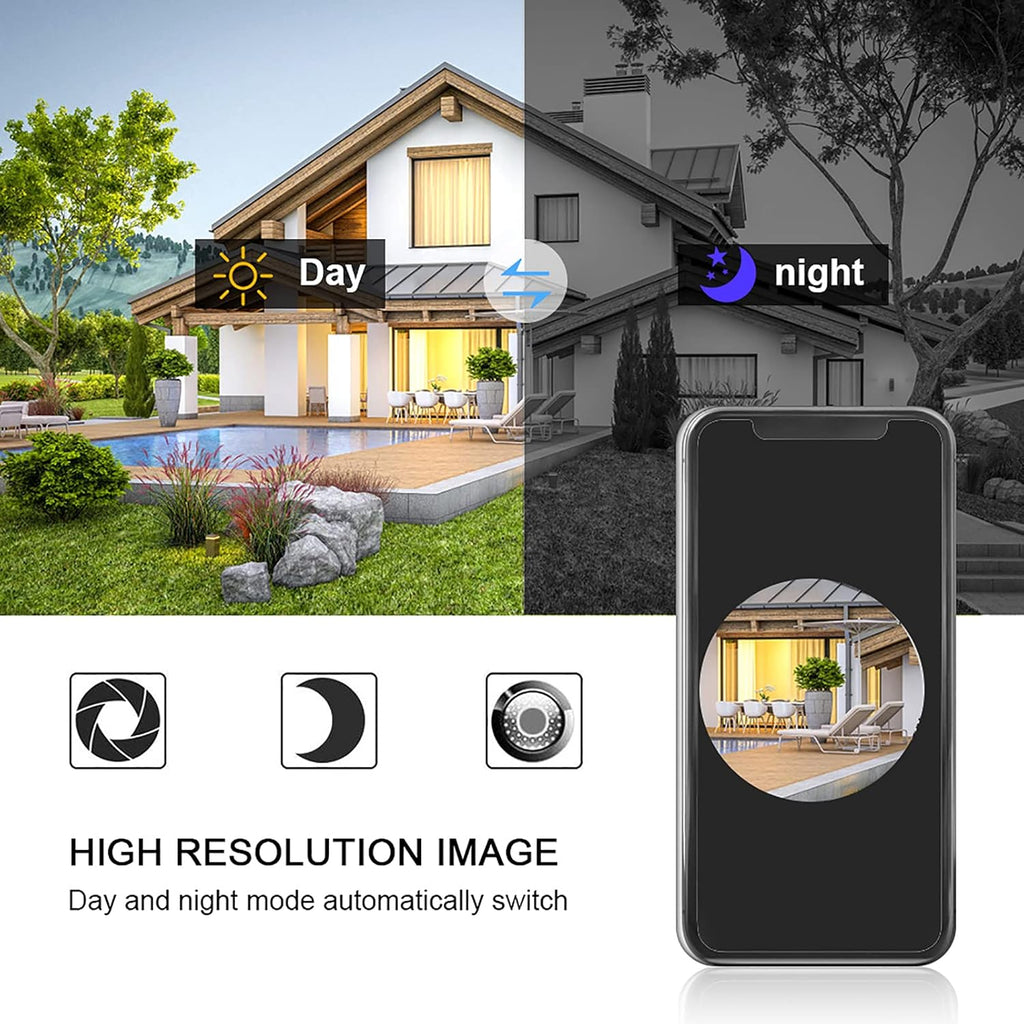 Wireless Smart WiFi Video Doorbell with HD Camera O39303