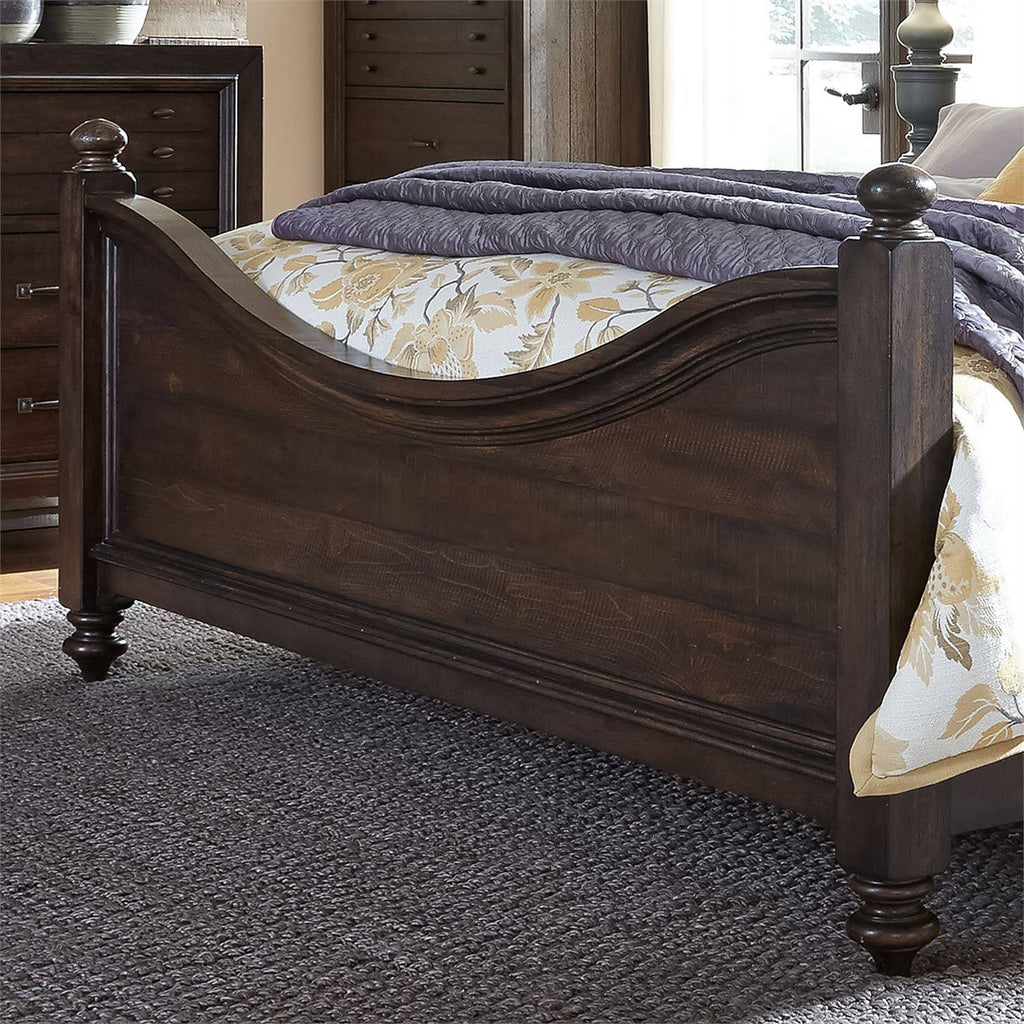 2 Drawer Nightstand, Dark Brown F34532