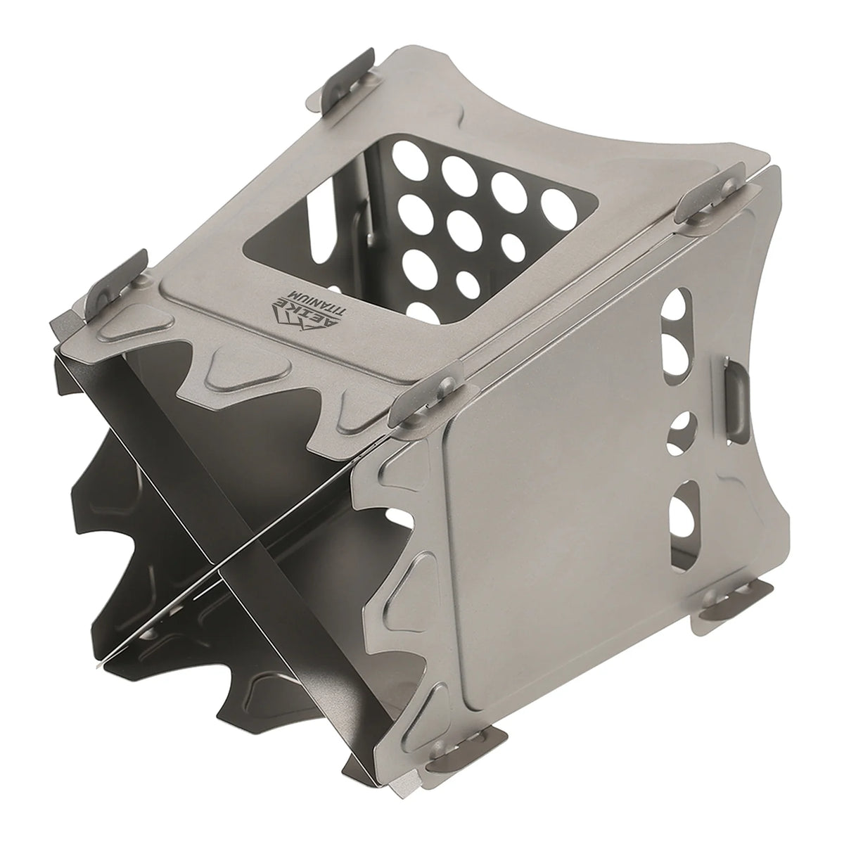 Titanium Wood Burning Portable Folding Camping Stove S371667