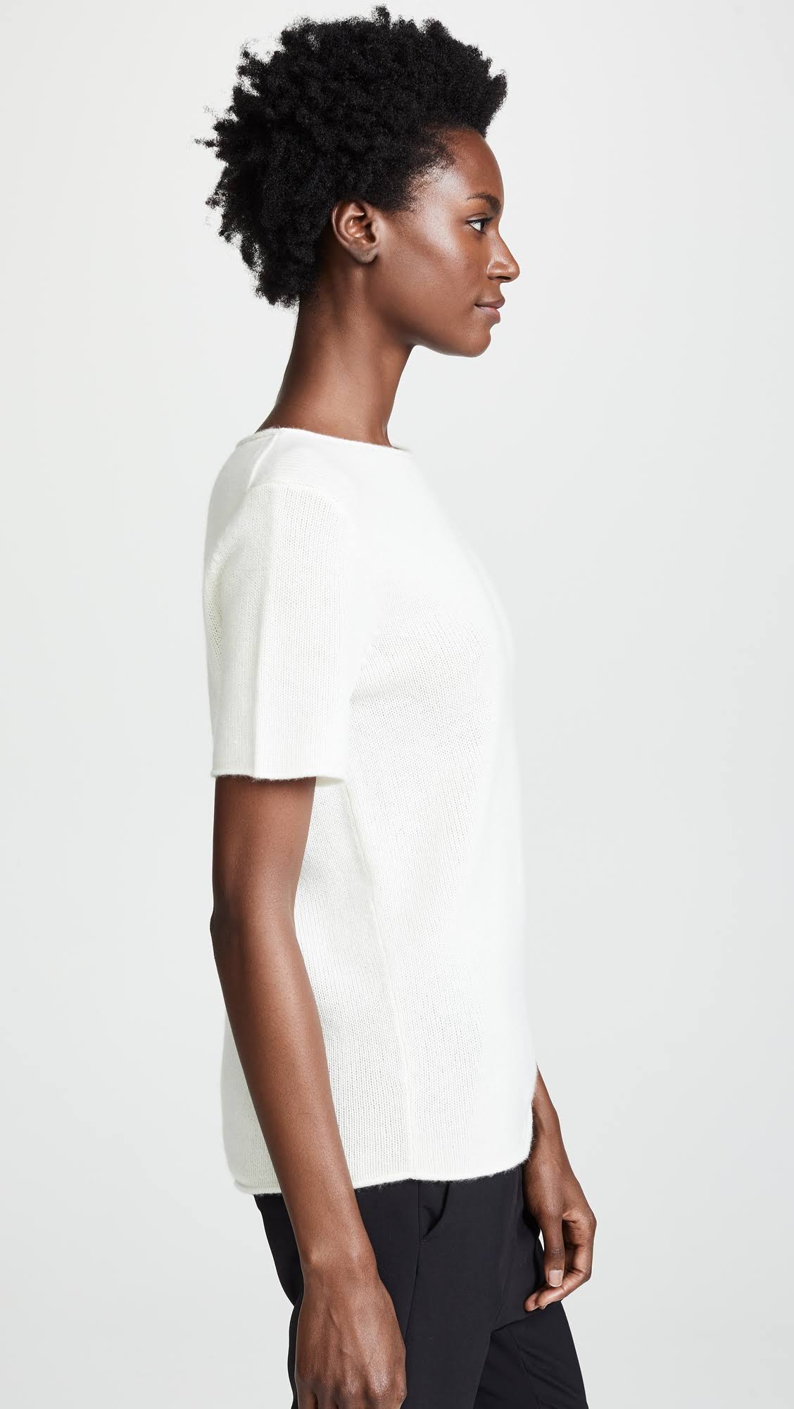 White Cashmere Knit Top I59204
