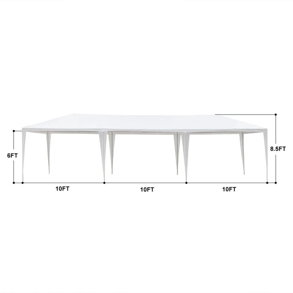 10'x30' Waterproof Canopy Tent with 8 Removable Sidewalls A50107