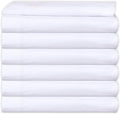 Queen XL White Percale Flat Sheet J52354