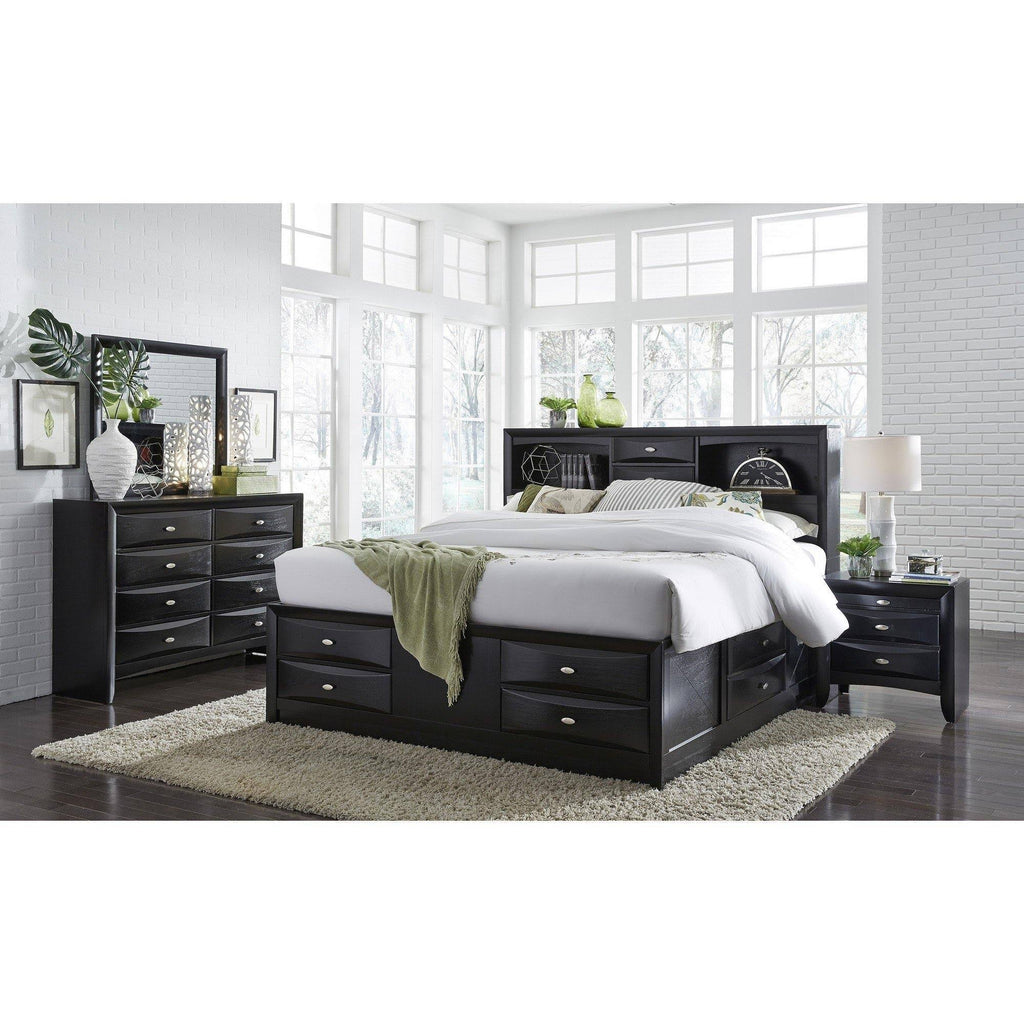 Black Chest with Drawer Z40648