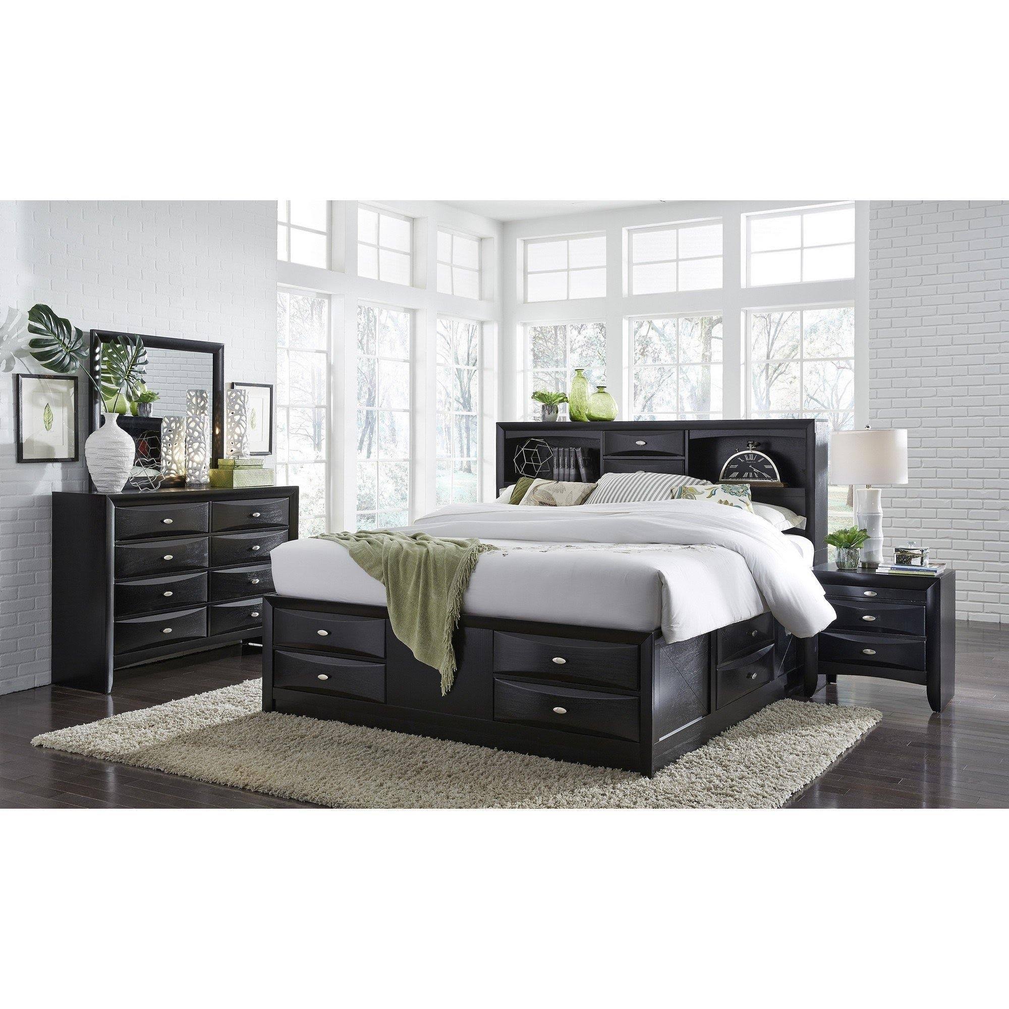 Black Chest with Drawer Z40648