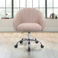 Camel Linen Upholstered Swivel Adjustable Height Task Chair Y587