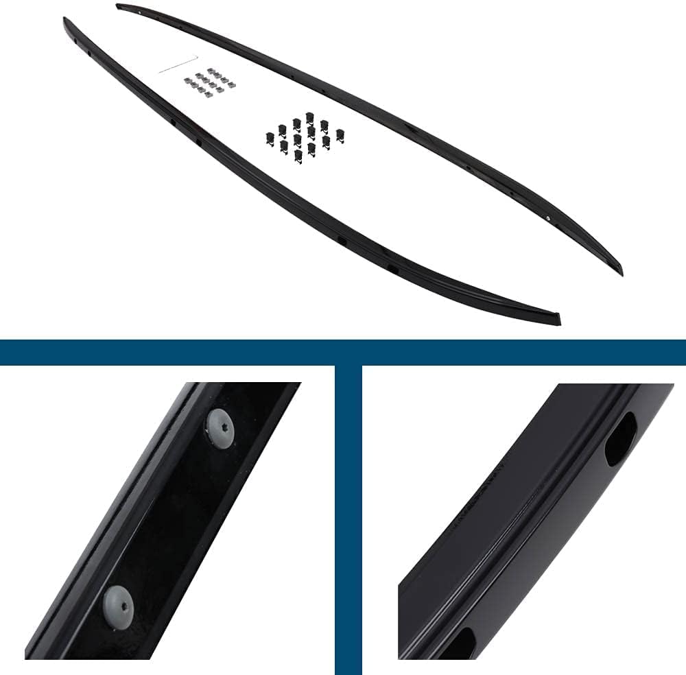 Roof Rail Rack & Cross Bar for Mazda CX-9 2016-2022, All Black V536628