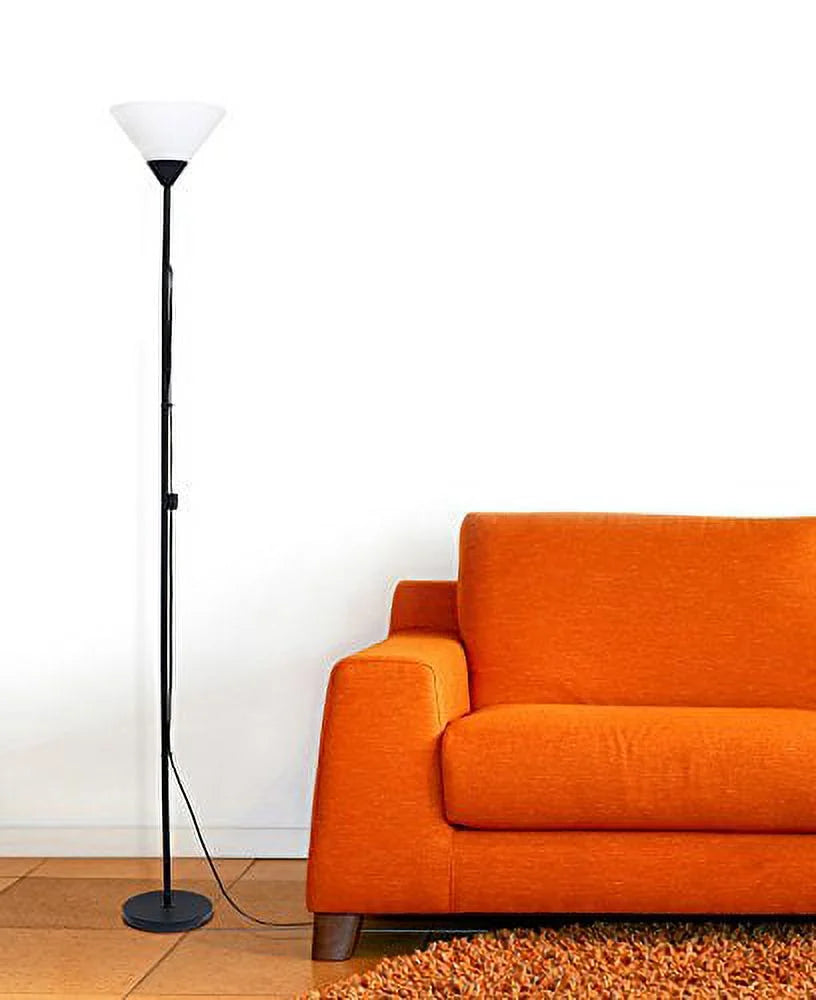 Black Torchiere Floor Lamp V421