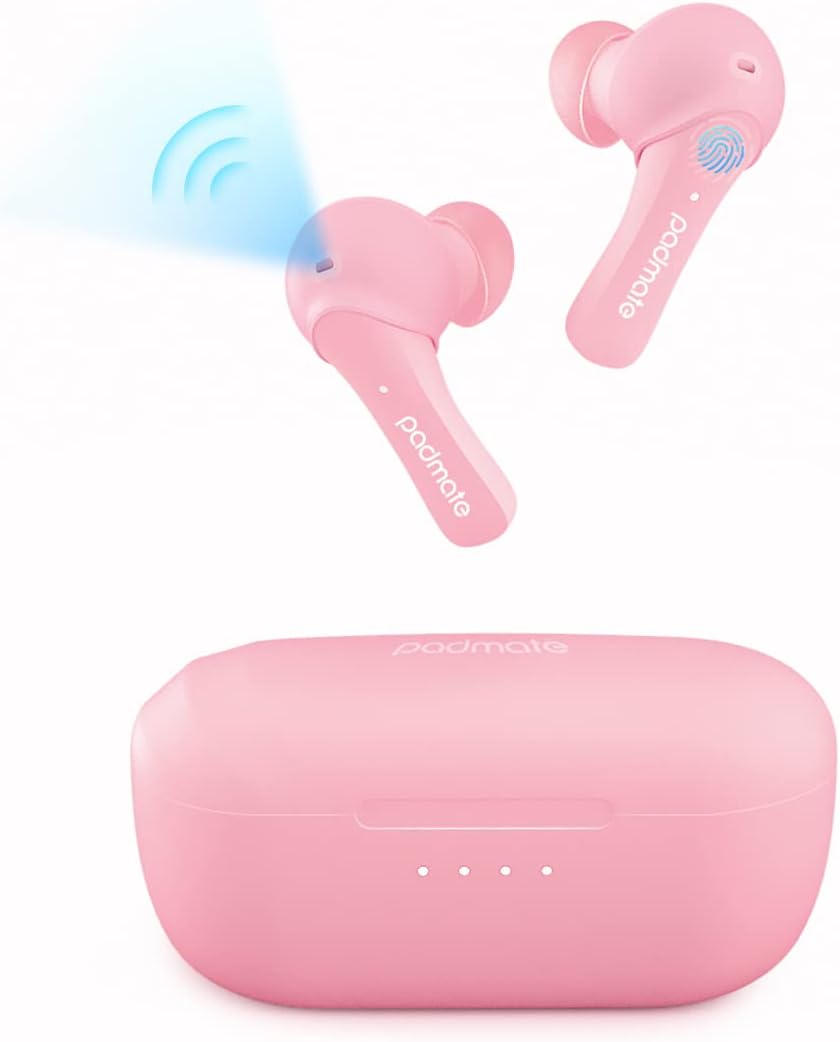 Wireless Earbuds with Charging Case, White, Pack of 2 I60781