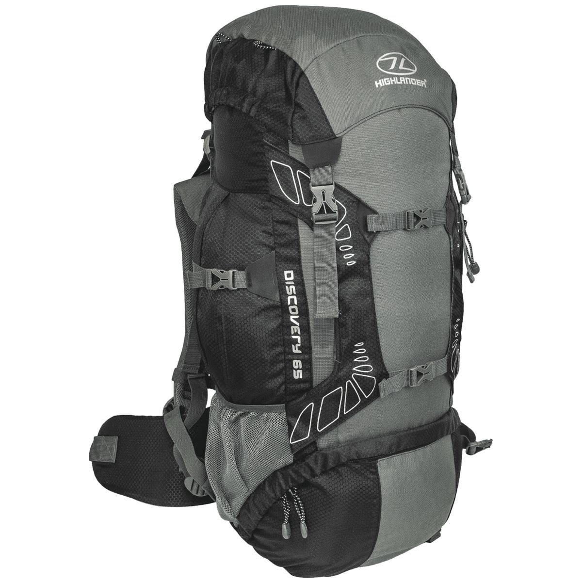 Gray Trekking Camping Travel Rucksack 65L D288