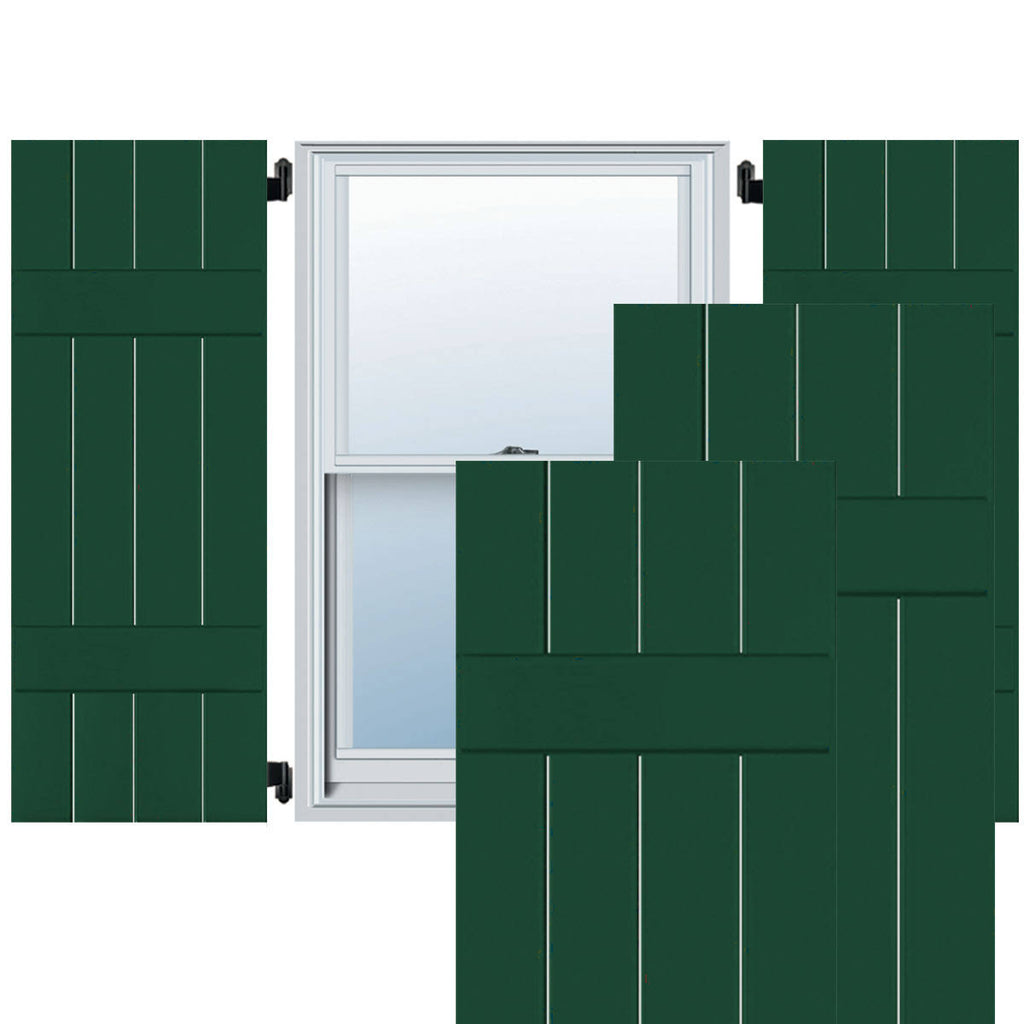 15x22 x 34x22 Real Wood Cedar Board-n-Batten Shutters (Per Pair) U626