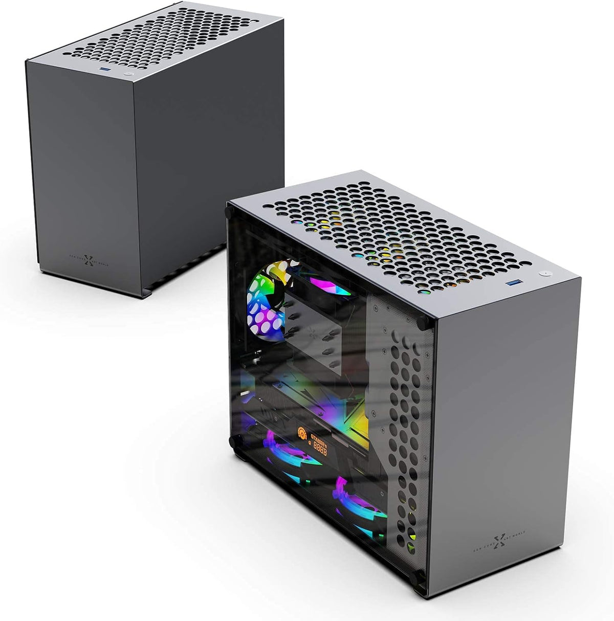 Portable Micro ATX PC Case with Aluminum Alloy F2313