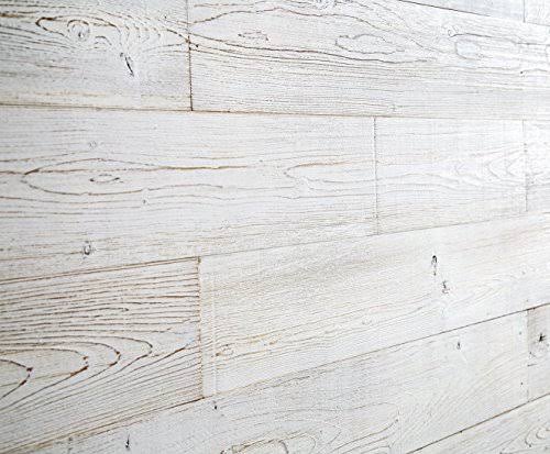Peel and Stick Wood Panels 19.5 Sq. ft. per Box White Washed A1956