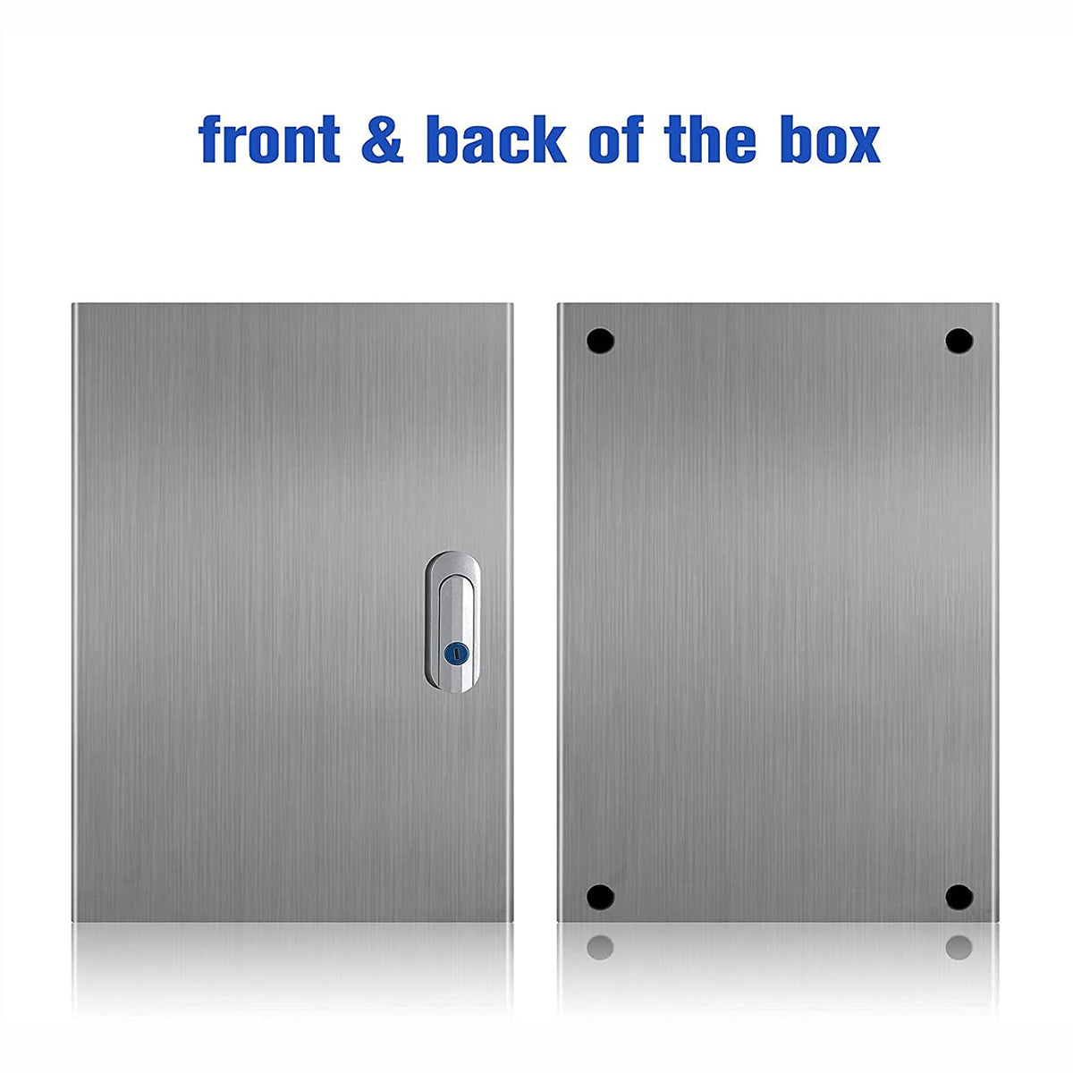 304 Stainless Steel IP65 Waterproof Junction Box with Lock (11.8x 9.8x 5.5) Z681770