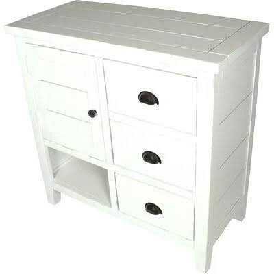 Weathered White 1 Door Accent Cabinet O86683