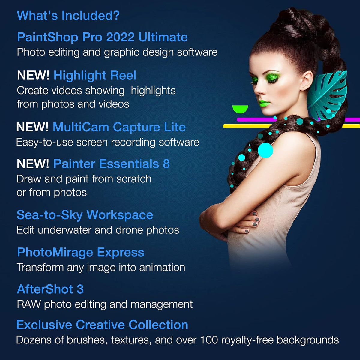 Photo Editing & Graphic Design Software with Creative Bundle [PC Disc] T695