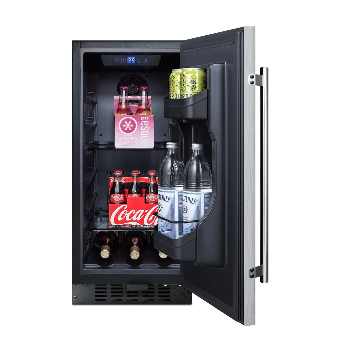 15-Inch 3.0 Cu. Ft. Commercial Outdoor Rated Compact Refrigerator - Stainless Steel B430